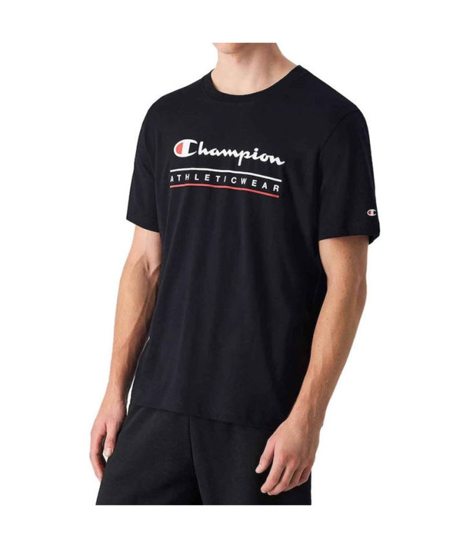 Camisa Champion SS Hombre Negro