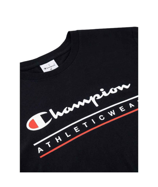 Camisa Champion SS Hombre Negro
