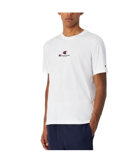 Camisa Champion SS Hombre Blanco