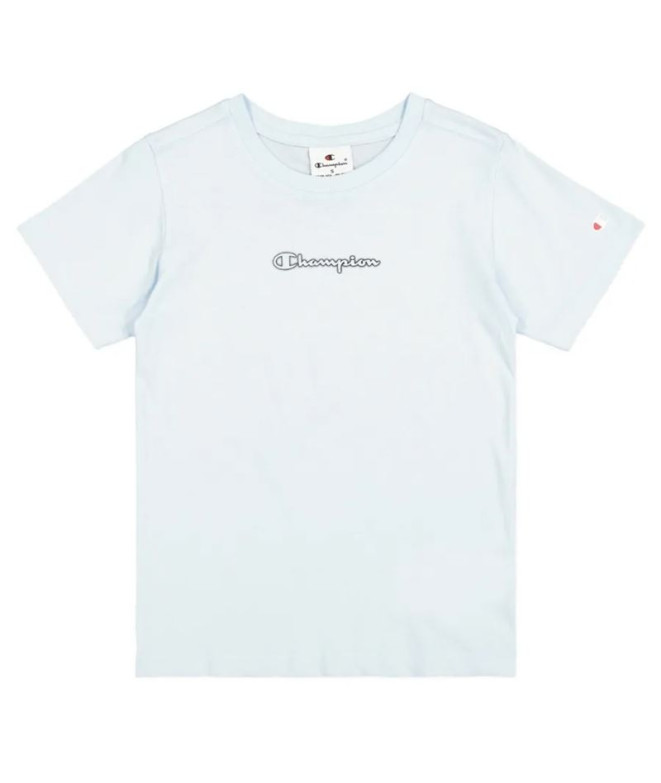Camisa Champion SS Niño Azul Claro