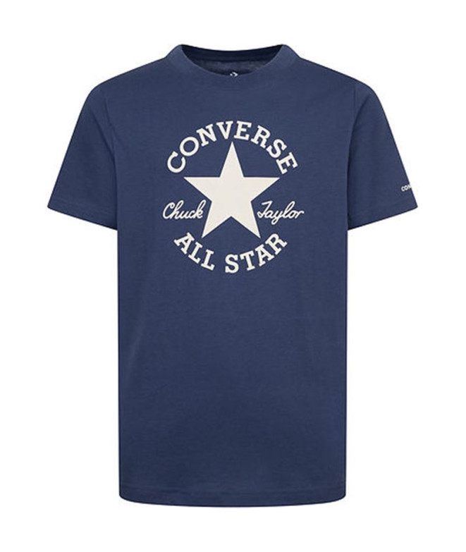 T-shirt Converse Dissected Chuck Patch Enfant Marine