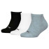 Chaussettes Puma Plain Sneaker Enfant Gris/Blanc/Noir Pack