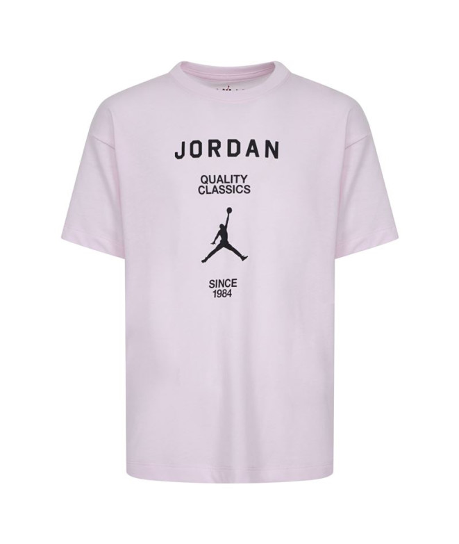 Camiseta Jordan Jdg W J Ss Gf Gfx Infantil Rosa