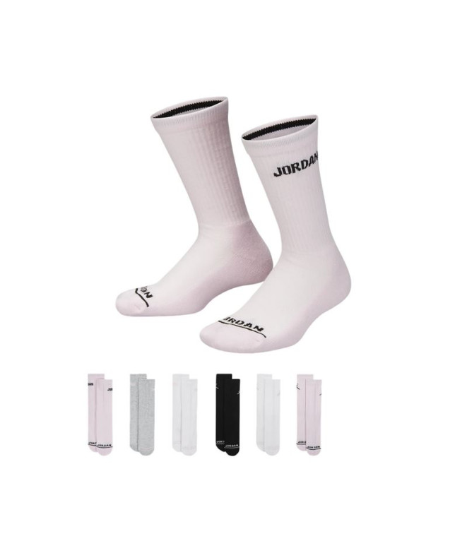 Chaussettes Jordan Jhg Filles Crew Fille Rose Pack