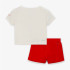Conjunto Nike Nkg Game Swoosh Match Solid Se Infantil Vermelho Branco