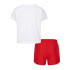 Conjunto Nike Nkg Game Swoosh Match Solid Se Infantil Rojo Blanco