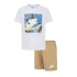 Camiseta Nike Nkn Club Express Ss Tee Short Infantil Bege Branco