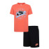 Calça Nike Nsw On The Move Jrsy Set Menino Preto
