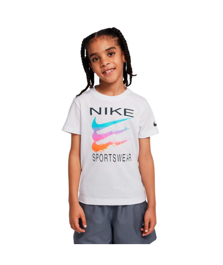 T-shirt Nike Nike Sportswear Swoosh Enfant Blanc
