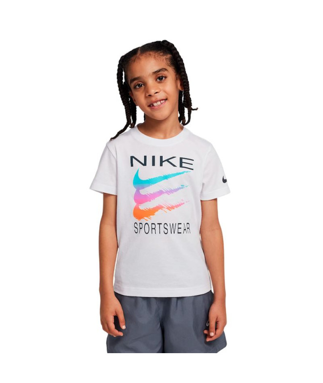 Camiseta Nike Nike Sportswear Swoosh Niño Blanco