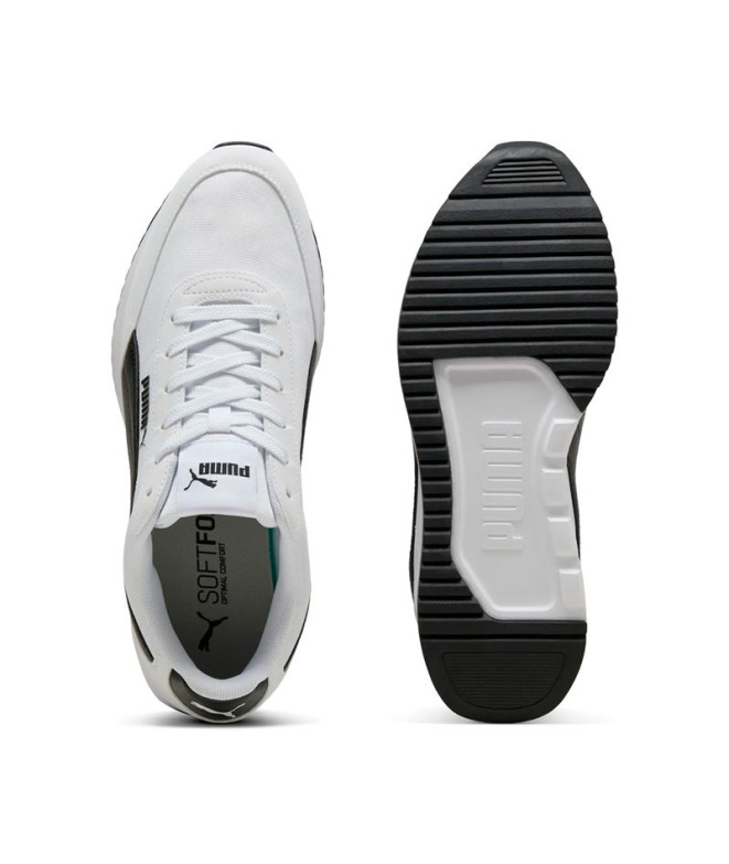 Chaussures Puma R78 Lightwind, Blanc Noir, Homme