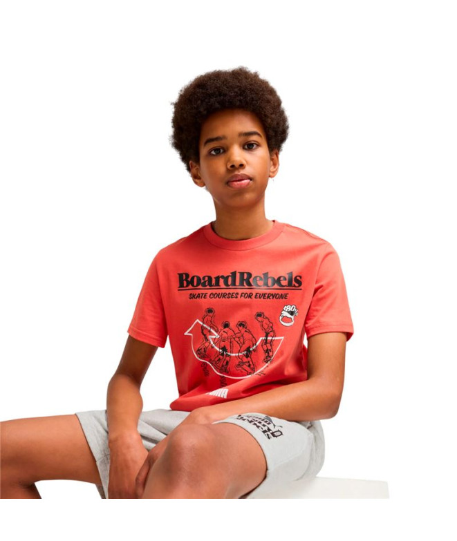 Camiseta Puma Mid90S Graphic Tee I,Red Fire...