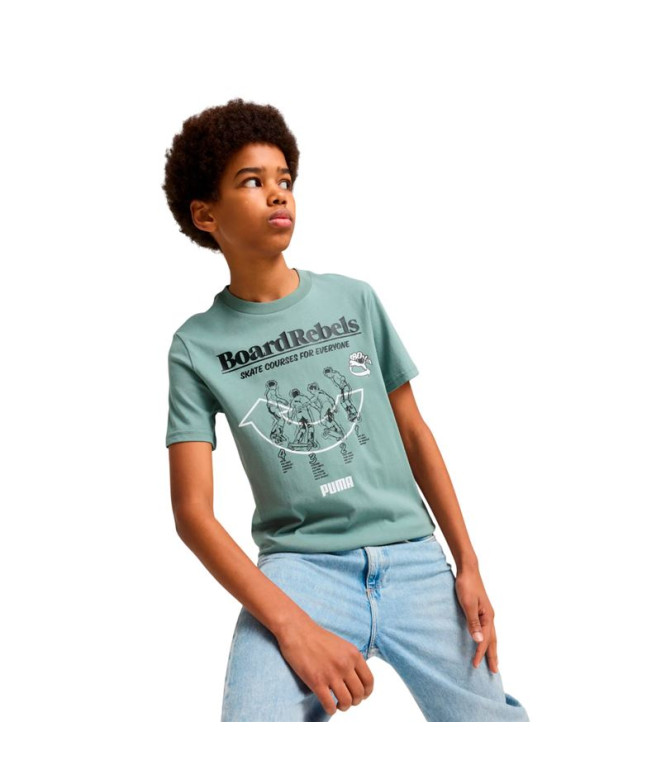 Camiseta Puma Mid90S Graphic Tee I, Lua Verde...