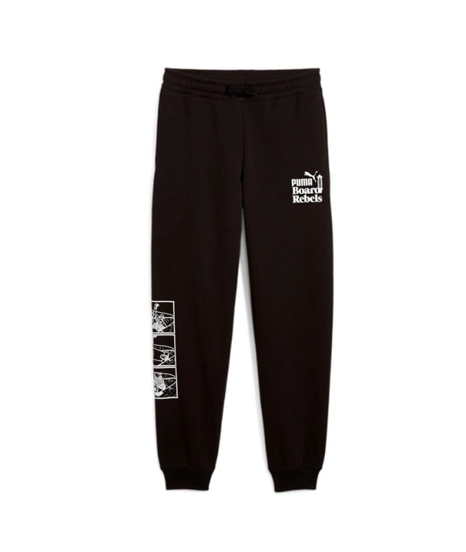 Pantalones Puma Mid90S Sweatpants Tr, Negro Infantil