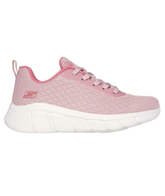 Zapatillas Skechers Bobs B Flex - Quick Mujer Blush Knit Rosa