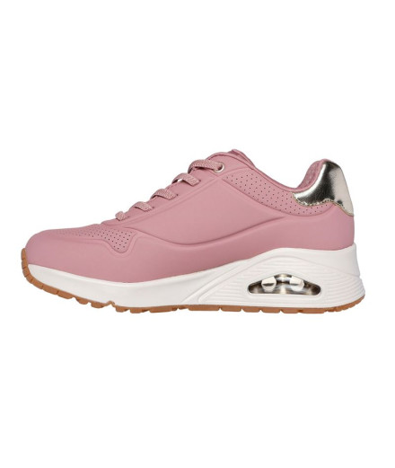 Chaussures Skechers Uno Rose Durabuck , Ros Femme 2