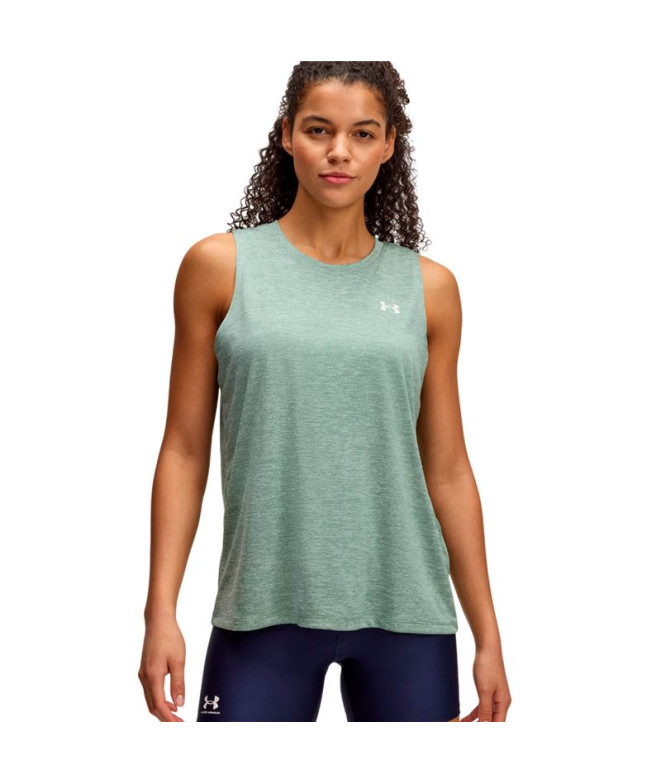 Camiseta Tirantes de Fitness Under Armour Tech Tank Twist Mujer Verde