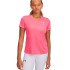 Camiseta Manga Curta de Fitness Under Armour Tech Ssv- Solid Mulher Rosa