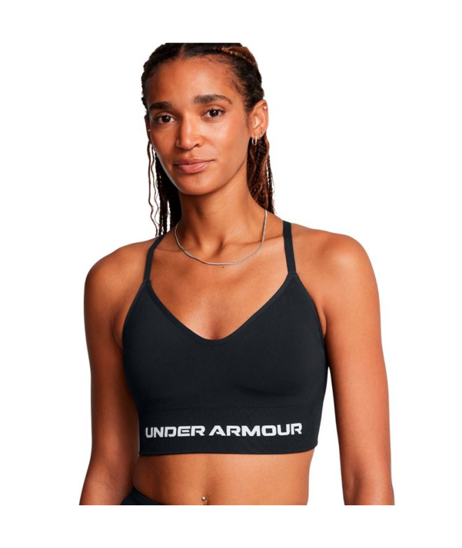 Sutiã esportivo de Fitness Under Armour Vanish Seamless Low Bra Mulher Preto