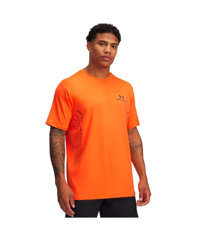 Camiseta Manga Corta Under Armour Vanish Energy Graphic Hombre Naranja