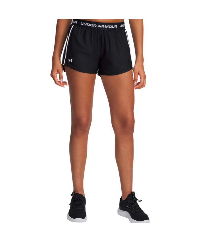 Calça Cortos de Fitness Under Armour Tech Play Up Shorts Mulher Preto