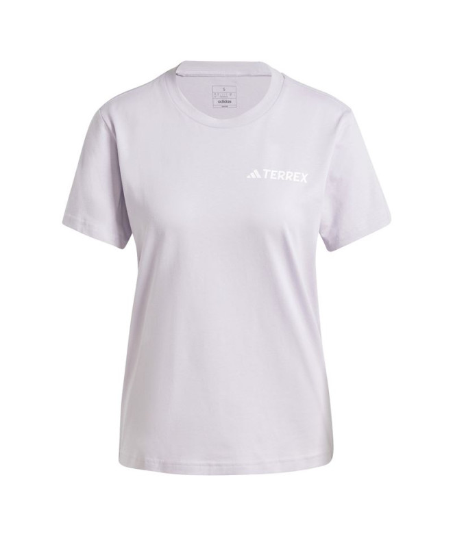 Camiseta de Montaña adidas Terrex Graphic Mujer Lila