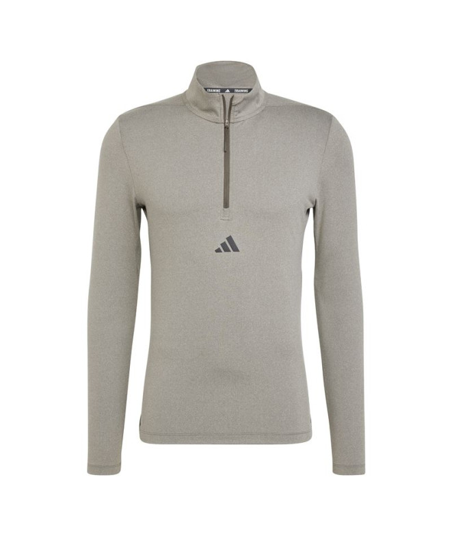 Moletom de Fitness adidas Workout Quarter-Zip Homem Marrom