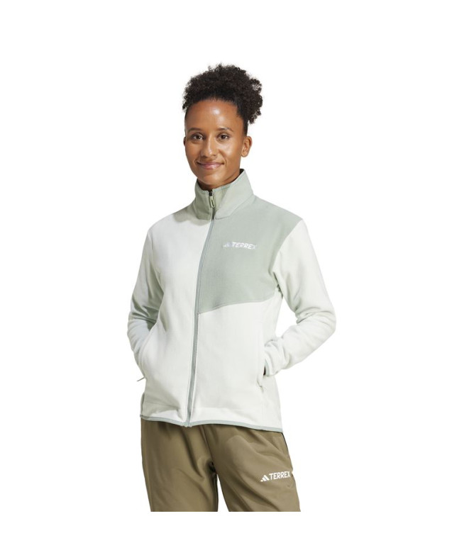 Polar de Montagne adidas Mt Fz Fleece Femme Vert
