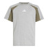 Camiseta adidas Cb Infantil Cinza