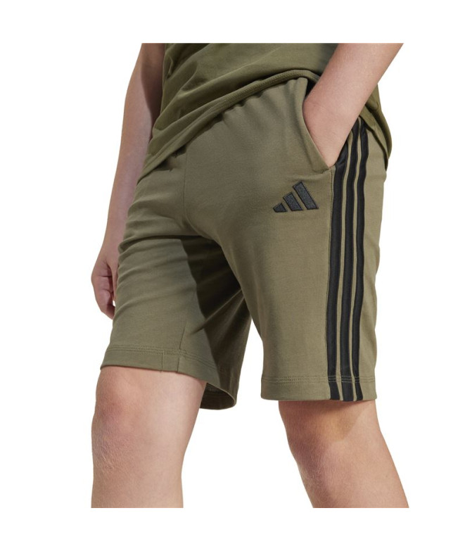 Calça adidas 3 Bandas Kn Sh 210 Infantil Verde...