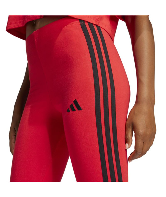 Collants adidas 3 Bandas Sj Femme Rubpur/Noir