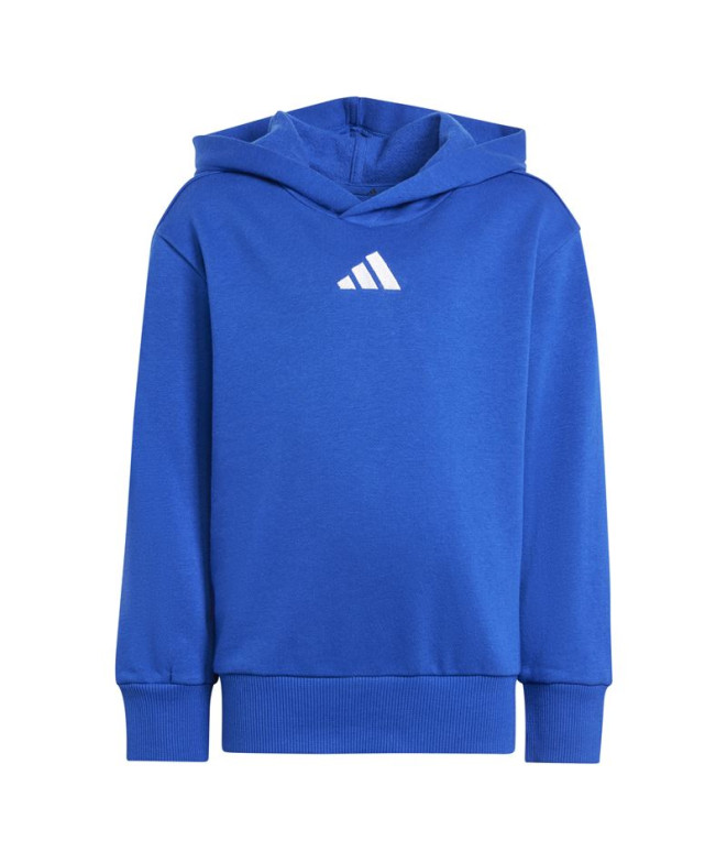 Moletom adidas Lk Sl Fl Hd Infantil Azul/Branco