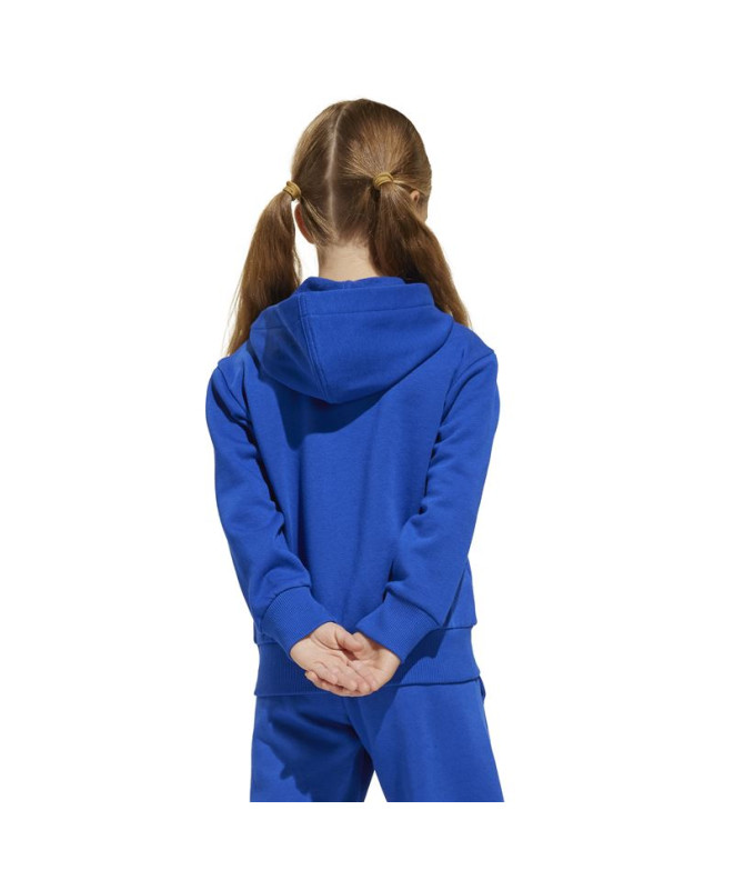 Sudadera adidas Lk Sl Fl Hd Infantil Azul/Blanco
