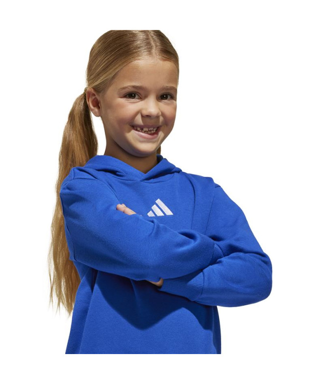 Moletom adidas Lk Sl Fl Hd Infantil Azul/Branco