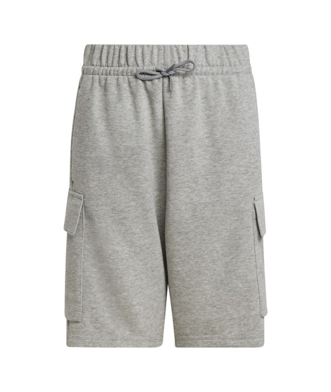 Pantalones adidas Sl French Terry Sh Infantil Gris/Negro