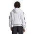 Moletom adidas 3 Bandas French Terry Fz Hd Homem Cinza/Preto