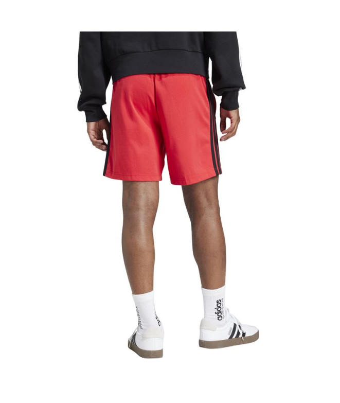 Calça adidas 3 Bandas Sj 7  Homem Rubpur/Negro