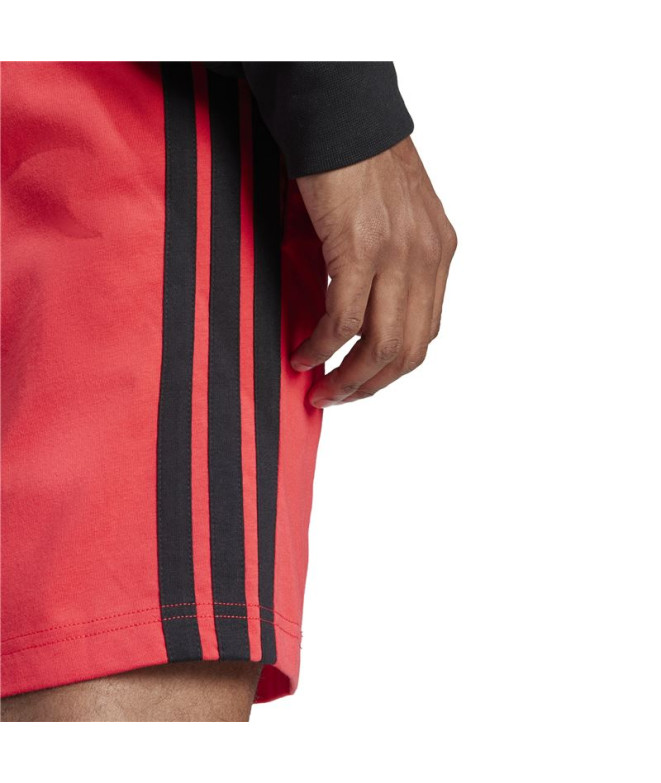 Calça adidas 3 Bandas Sj 7  Homem Rubpur/Negro