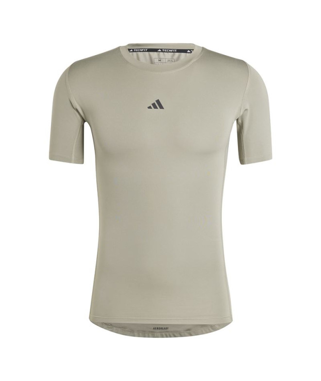 Camiseta de Fitness adidas Techfit Compression Training Hombre Gris
