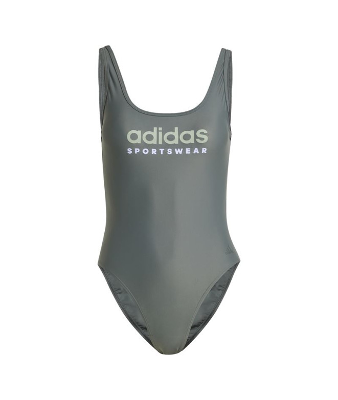 Fato de banho de Natação adidas Sportsw Ub Suit Mulher Cinza