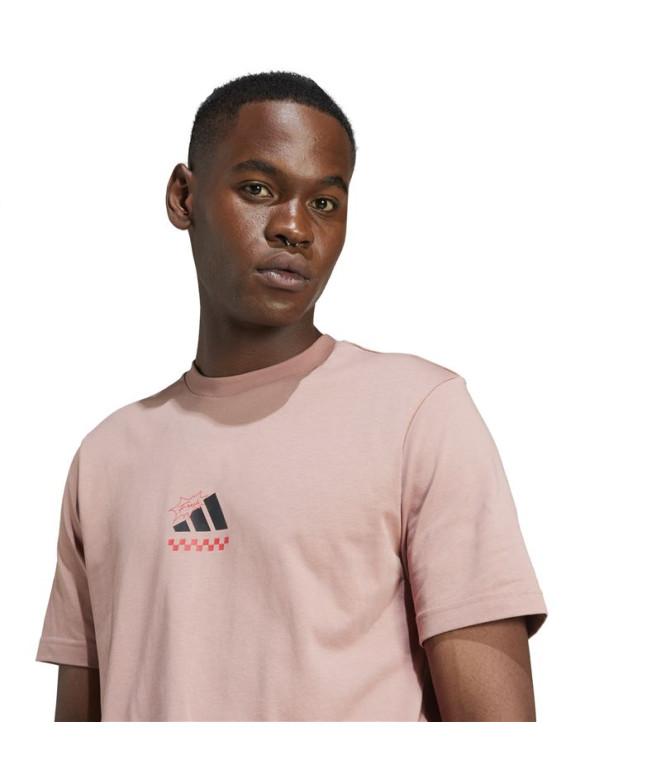 Camiseta adidas Pizza Homem Rosa
