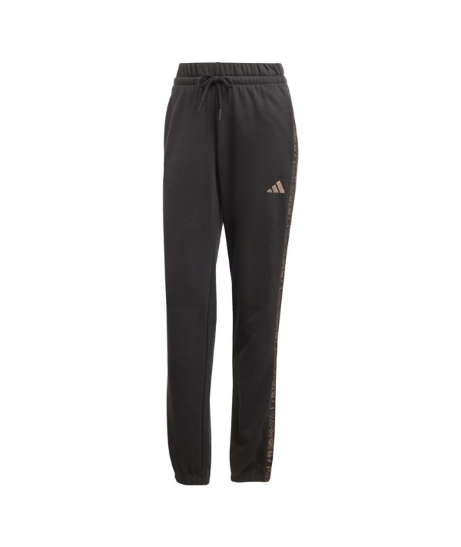 Pantalones adidas Anml 3 Bandas French Terry Mujer Negro