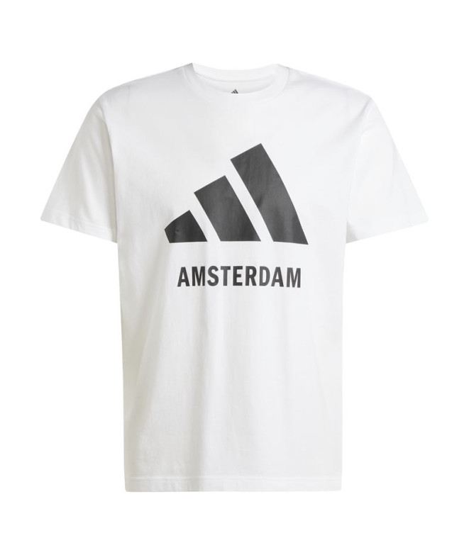 Camiseta adidas Amsterdã Branco