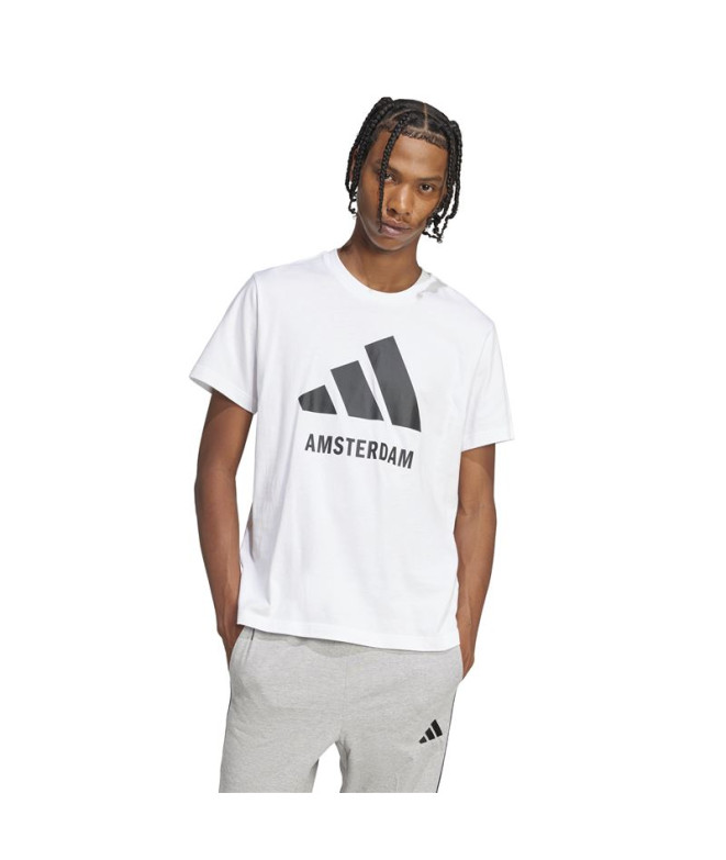 Camiseta adidas Amsterdã Branco