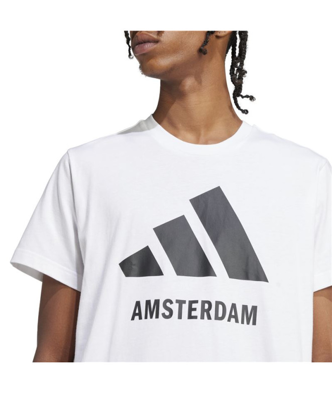 Camiseta adidas Amsterdã Branco