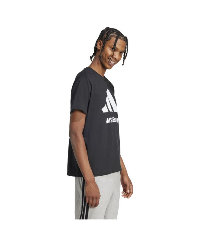 Camiseta adidas Amsterdã Preto