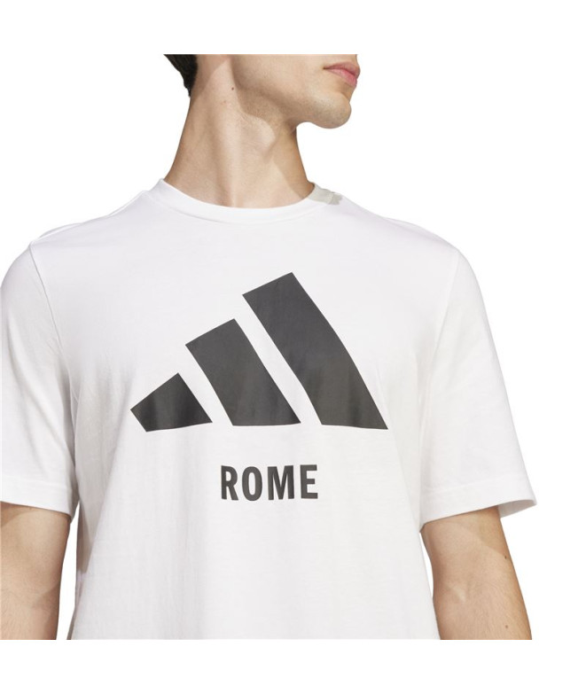 T-shirt adidas Rome Homme Blanc