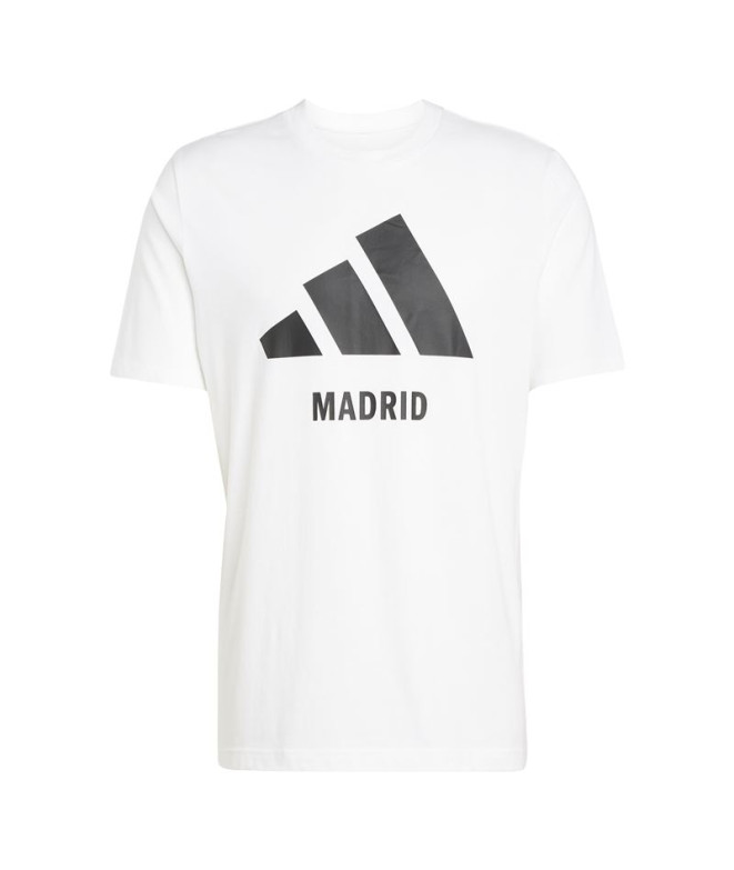 Camiseta adidas Madrid Homem Branco