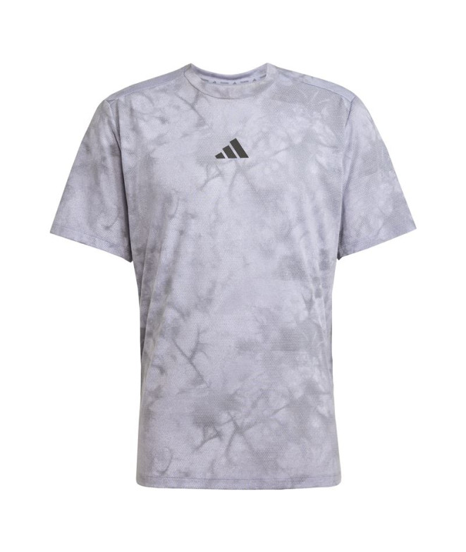 Camiseta de Fitness adidas Power Aop Homem Tonvio/Negro