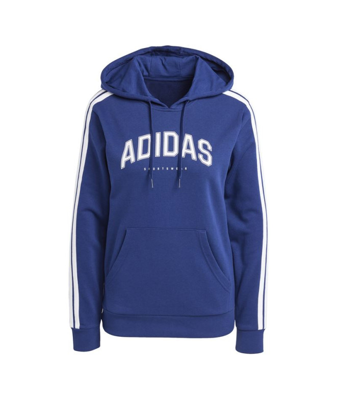 Sudadera adidas Softs Hood Mujer Azul Oscuro
